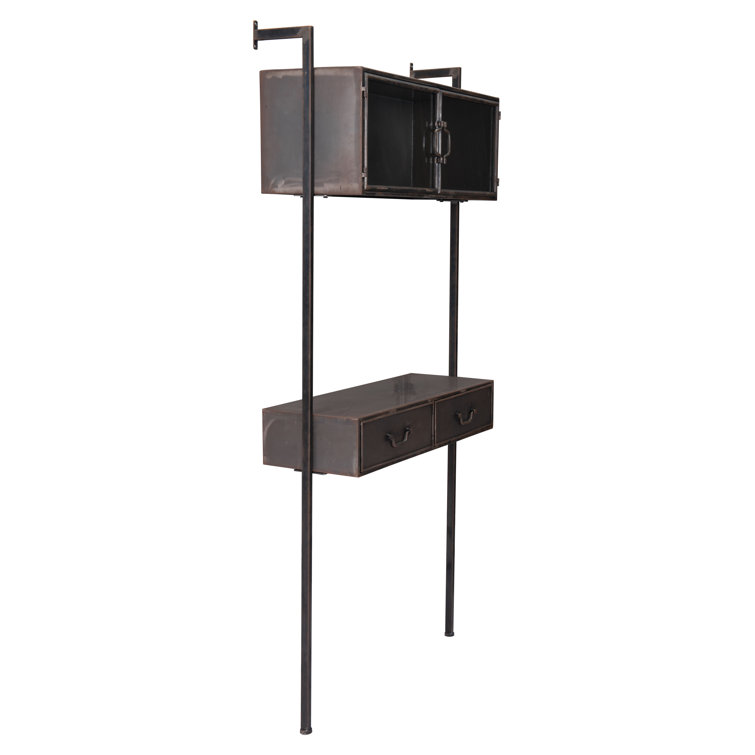 17 Stories Wall Glass Floating Desk & Reviews Wayfair